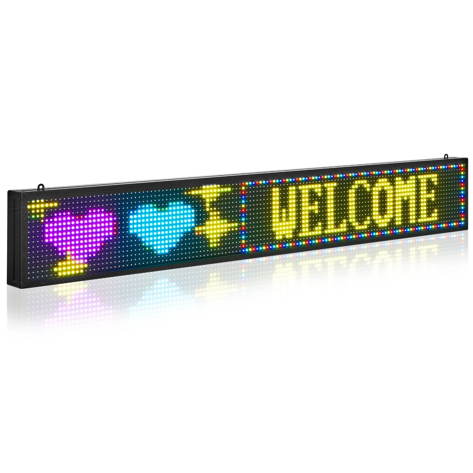 52×8 in Programmable LED Sign Digital Scrolling Display Board P10 Full-color