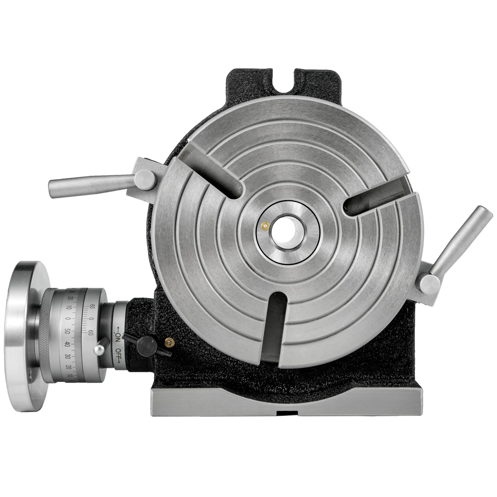 8" Rotary Table MT3 Horizontal Vertical 3-Slot 360° for Milling Machine