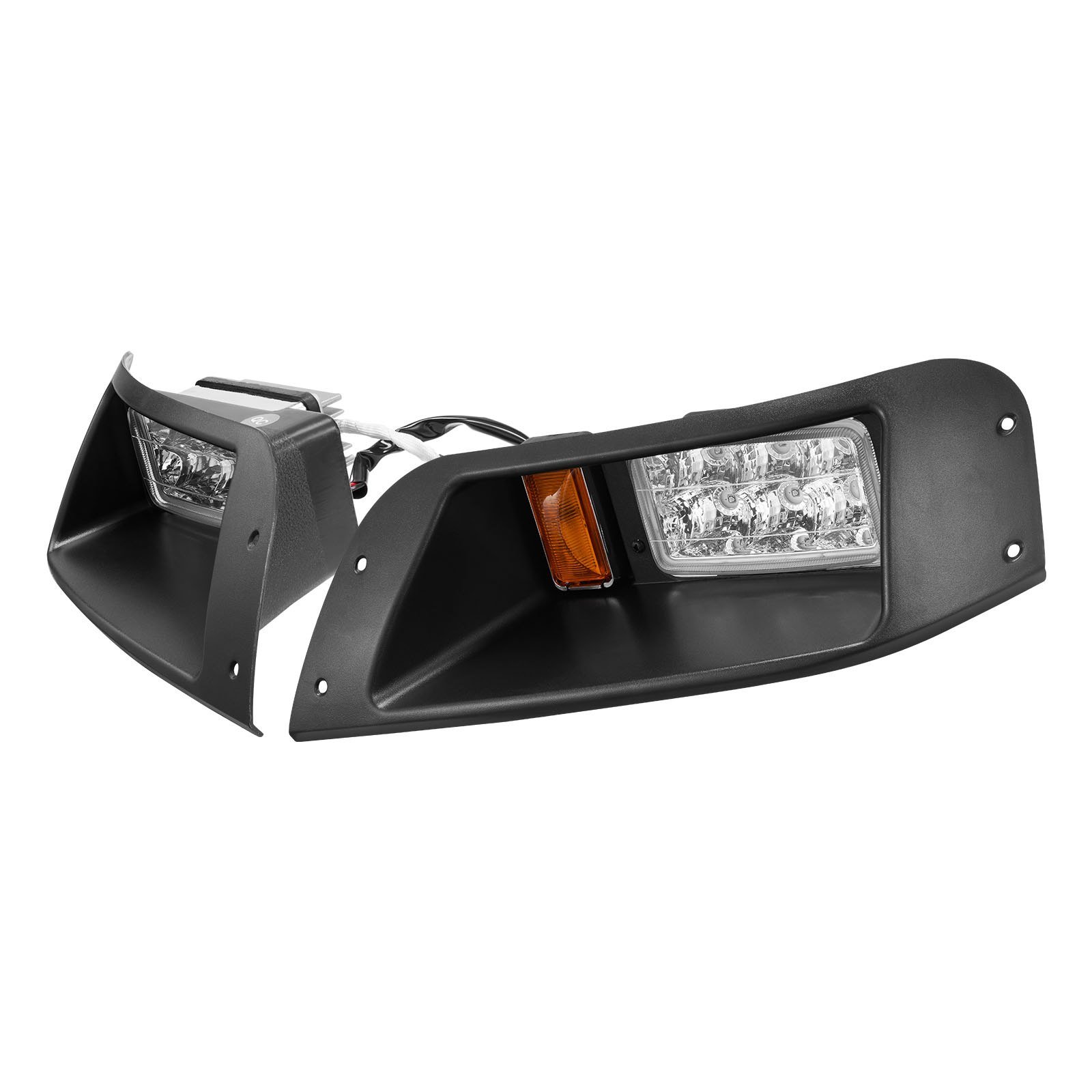 12 Volt Golf Cart LED Headlight Tail Light Kit For Club Car DS 1993-Up Models