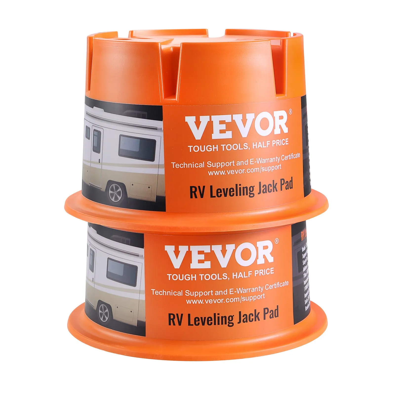 Trailer Jack Blocks 2-Pack 2000 lb Each RV Leveling & Stabilizer Blocks PP