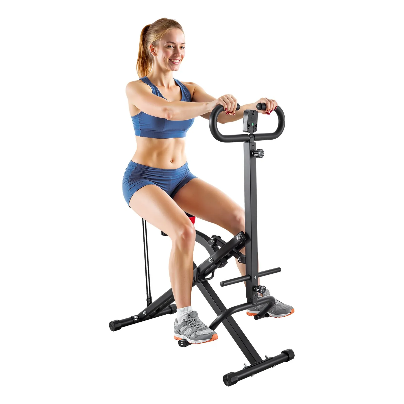 Deep Squat Machine Glute Trainer Rowing Exercise Equipment Foldable Home Gym