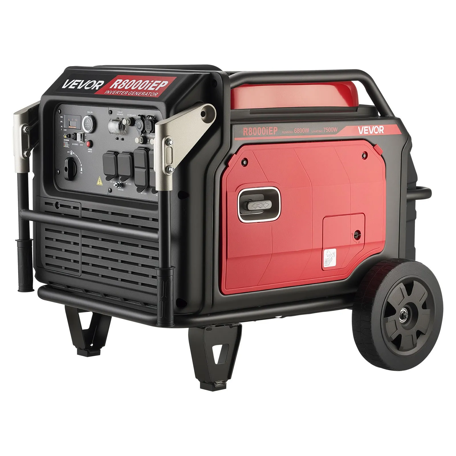 10000W Inverter Generator Quiet Gas w/ Remote Start, CO Sensor, RV Ready Outlets