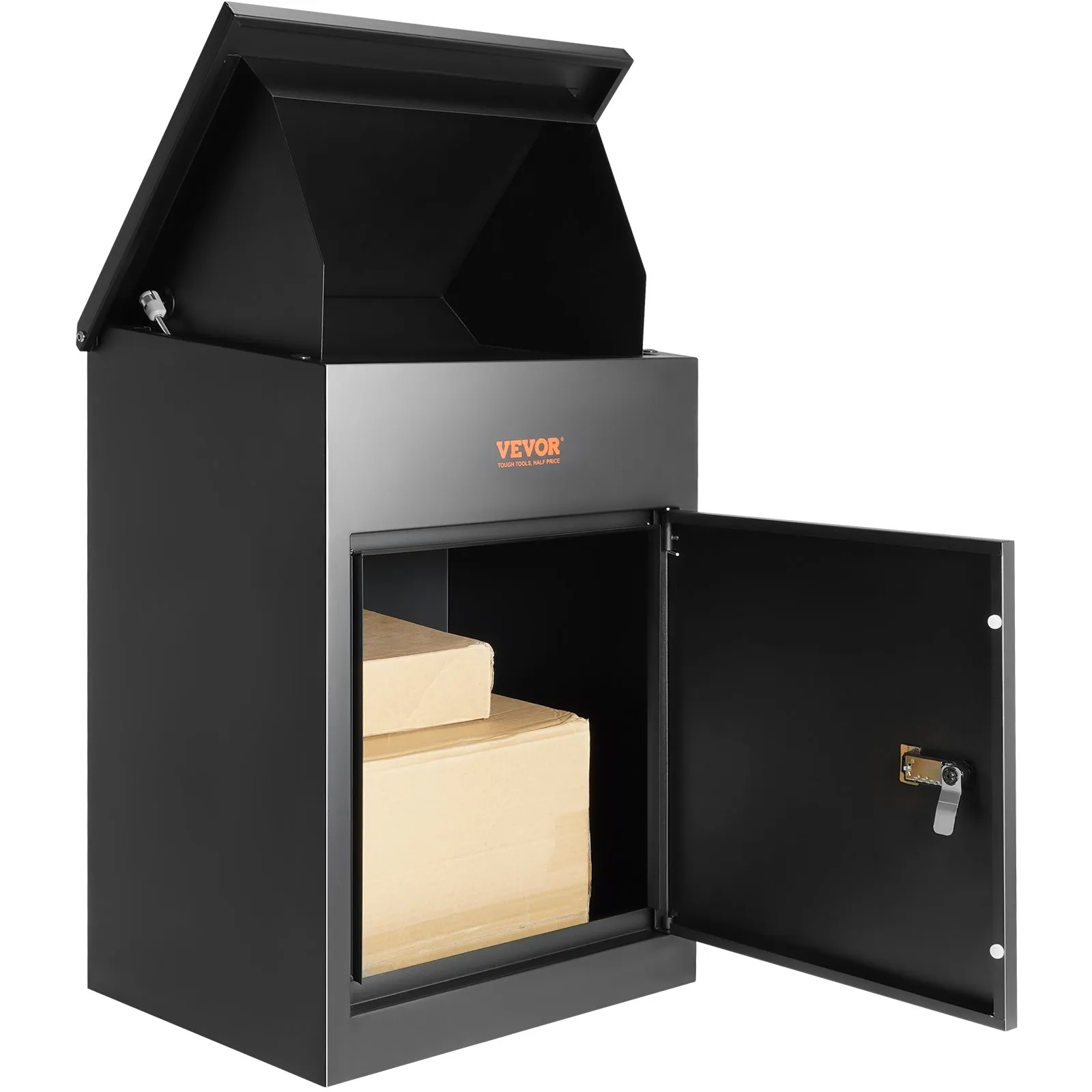 Extra Large Package Delivery Box, Wall Mount Mailbox w/ Coded Lock, Waterproof