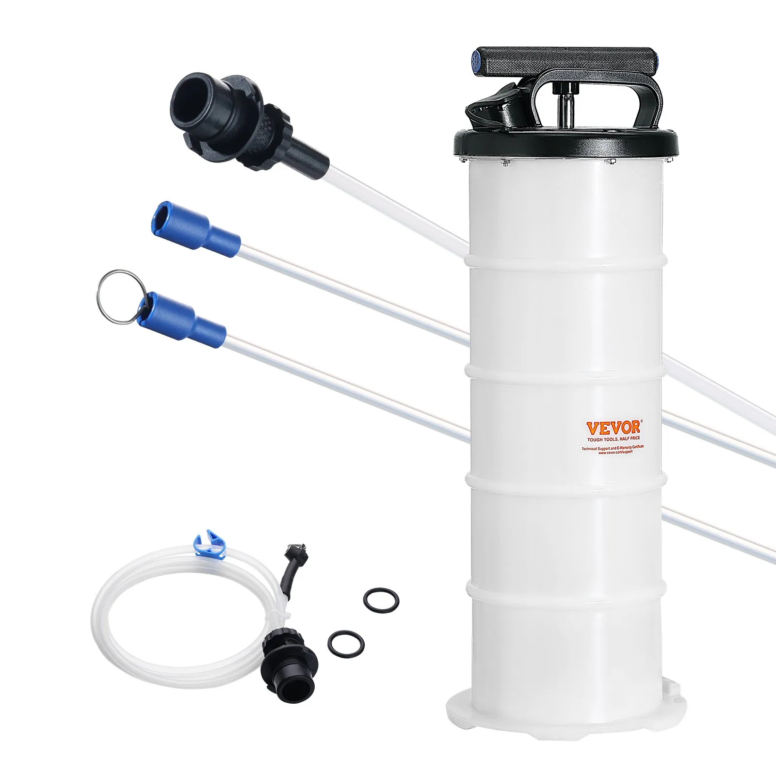 6.5L Fluid Extractor Manual Oil Changer Vacuum Pump w/ Dipstick Hose